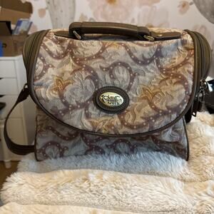 Vintage Diane von Furstenberg DVF Travel Small Duffel purse, Shoulder Strap